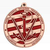 Naval Reserve Officers Training Corps Villanova University Wooden Ornament