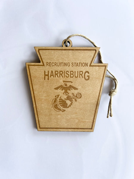 RSS Harrisburg Wooden Ornament