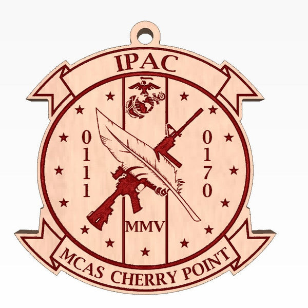 IPAC MCAS Cherry Point Wooden Ornament