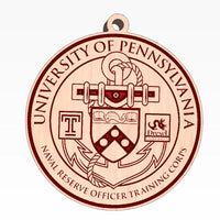 University of Penn Naval Reserve Officer Training Corps Wooden Ornament