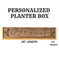 Personalized Planter Box