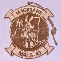 New York,  Magicians MALS 49,  Wooden Ornament