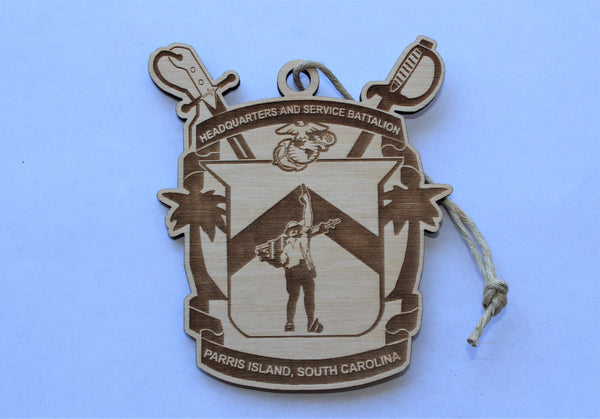 Parris Island, Headquarters and Service Battalion, Wooden Ornament