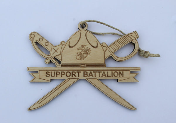 Parris Island Support Battalion , Wooden Ornament