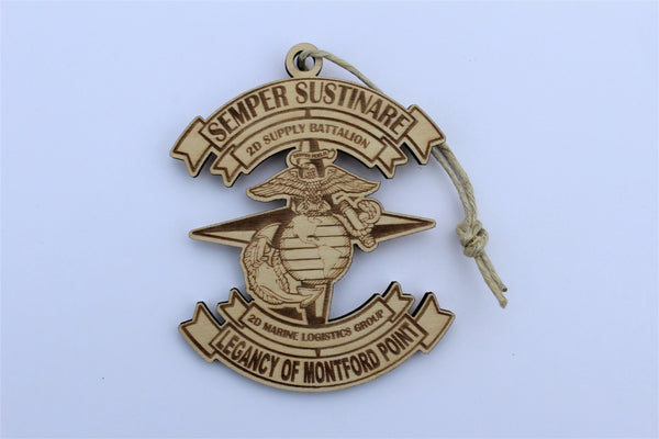 Camp Lejune 2nd Supply Battalion, Wooden Ornament