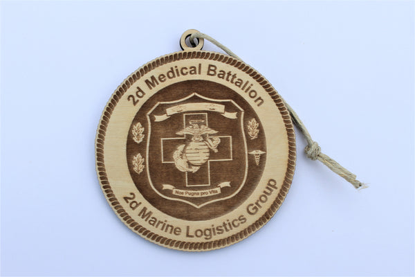 Camp Lejune 2nd Medical Battalion, Wooden Ornament